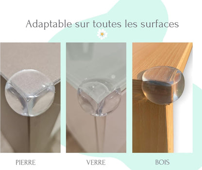 4 x Protections Coin Meuble ronds