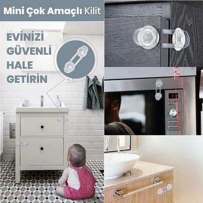 4 x Mini serrure à usages multiples