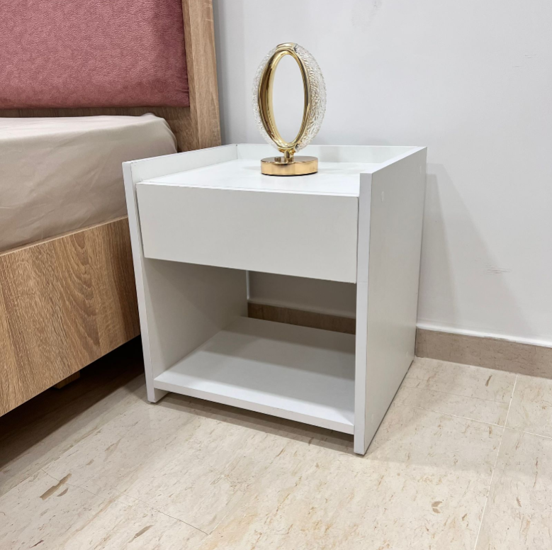 Table de nuit Blanc