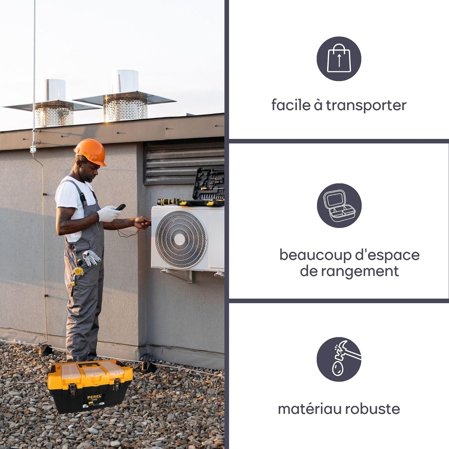 Caisse à outils 22 pouces