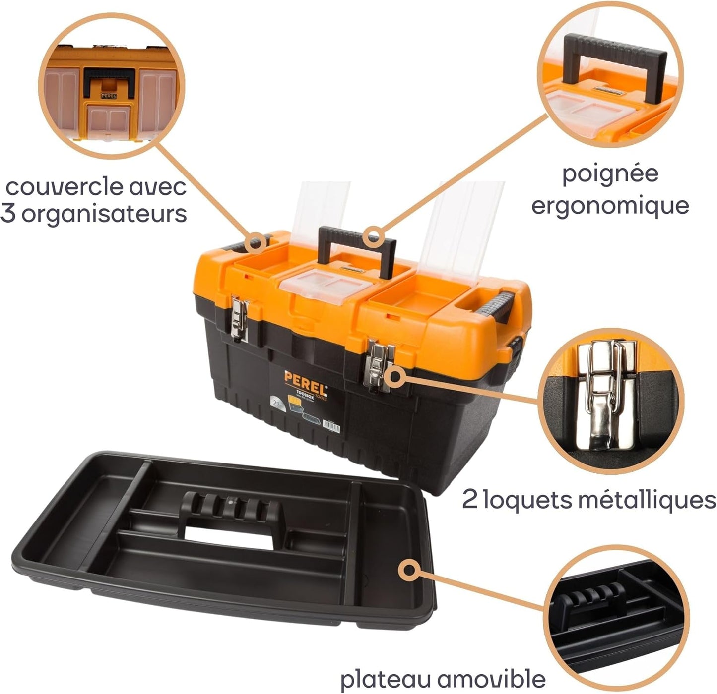 Caisse à outils 22 pouces
